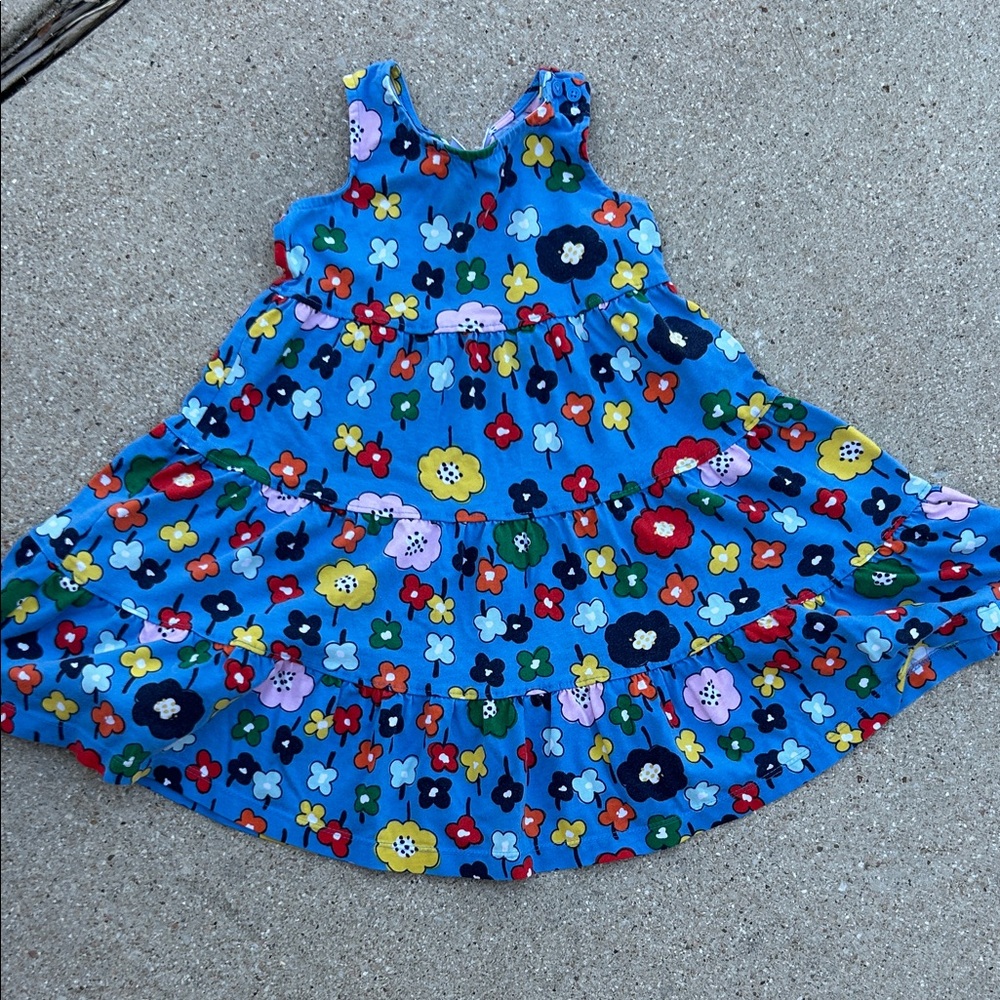 Floral Blue Kids Dress